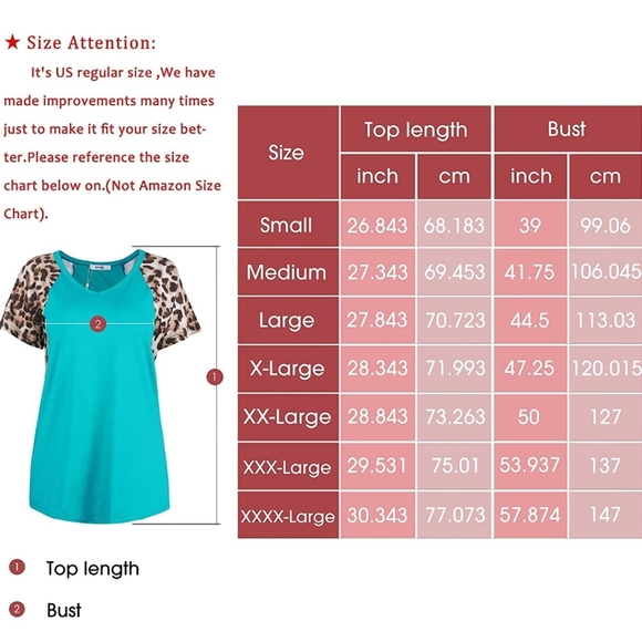 Womens Casual Top- Leopard Print Short Sleeve T-Shirt - Picture 5 of 5